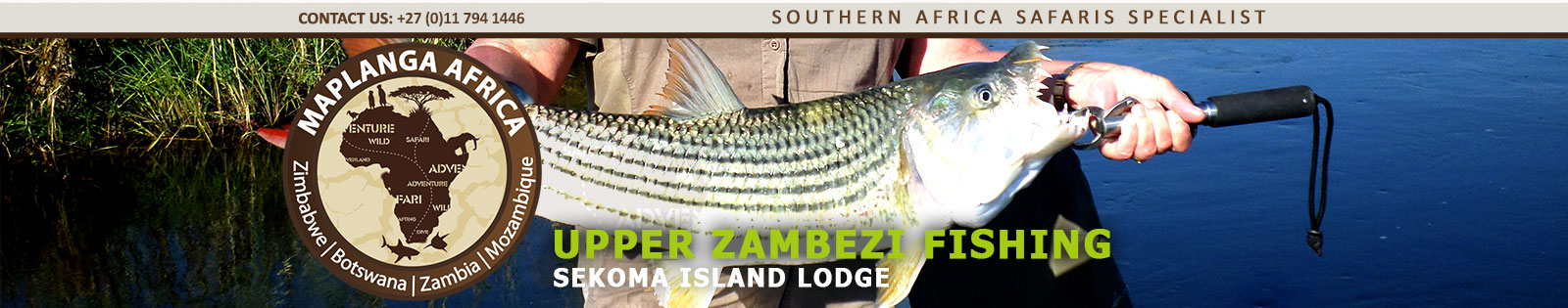 Tiger fishing package to Sekoma Lodge | Maplanga.co.za